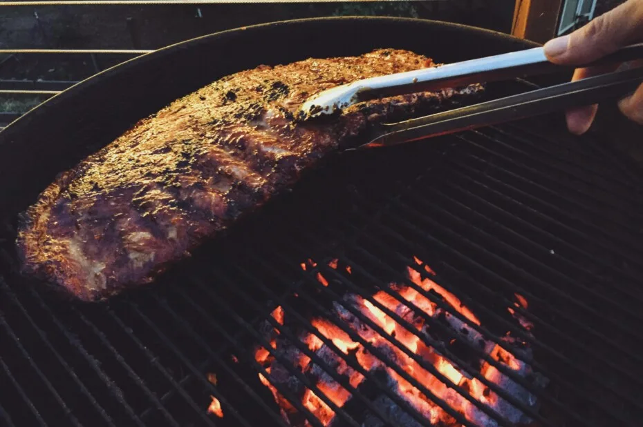 Ribs on the barbecue