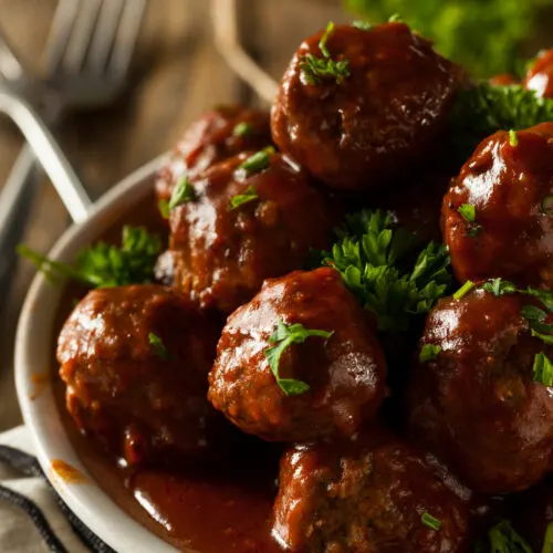 Homemade Barbecue Meat Balls