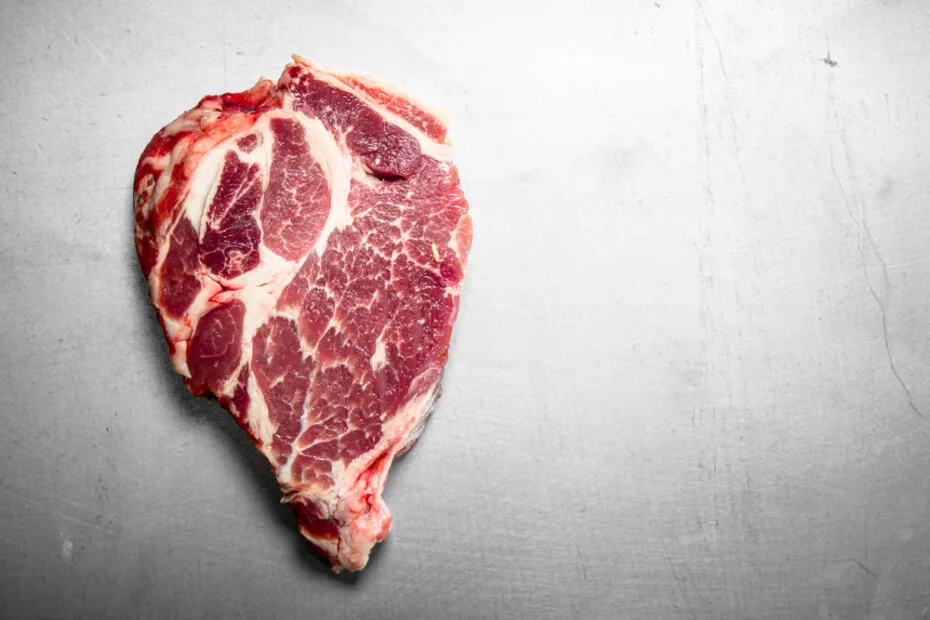Raw Steak Of Beef.