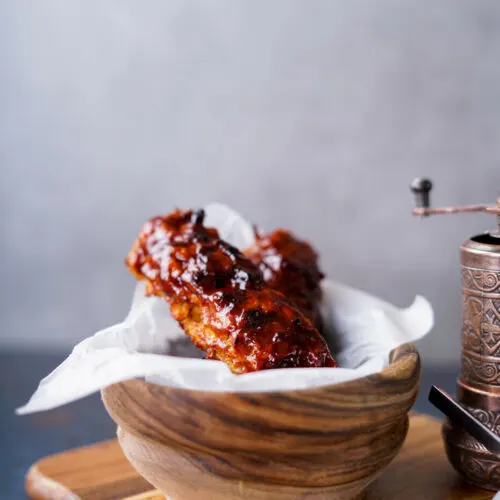 Vegan Bbq Ribs In Bowl