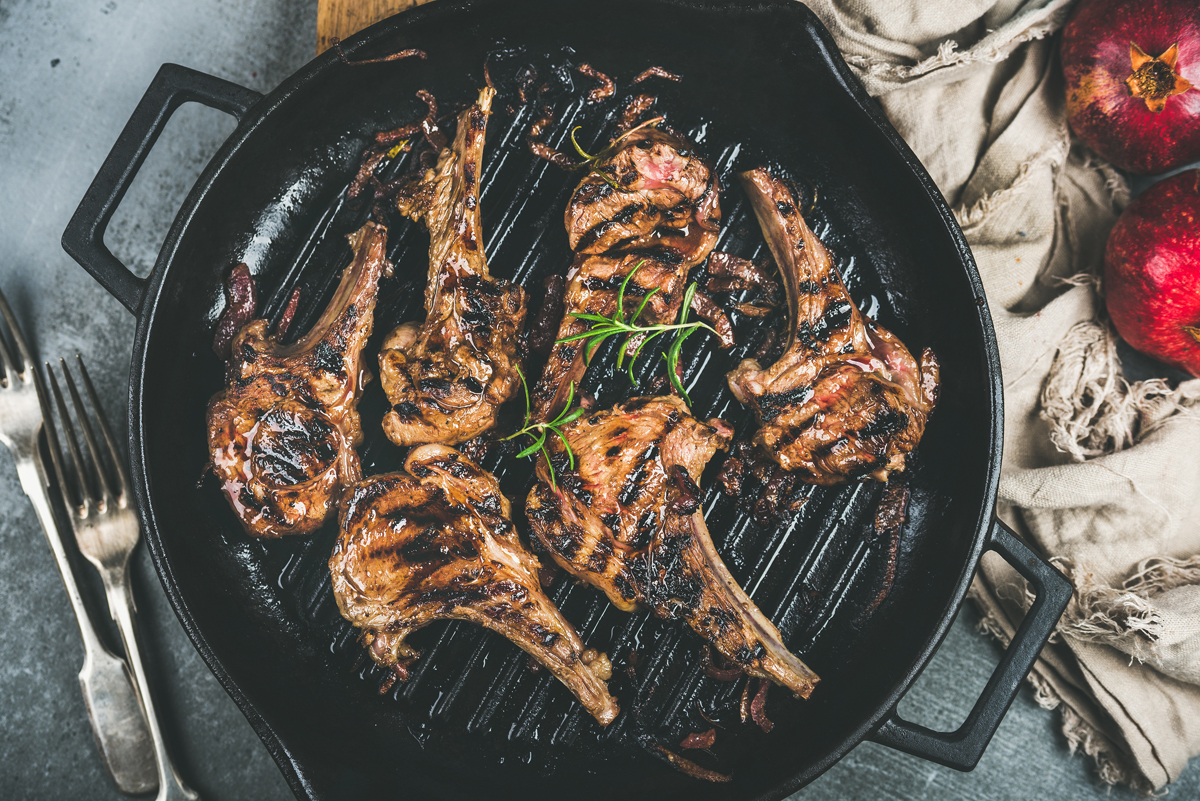 Grilled Lamb Meat Chops