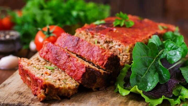 Homemade ground meatloaf