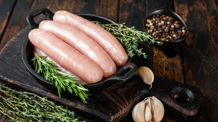 Pork raw sausages