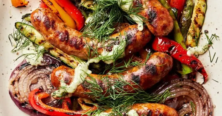 Grilledsausageandvegetableswithcreamydilldip 9.jpgw1200h630q82fmjpgfitcropdm1660938281s95d60156dea667ba7d3ec4091031a700