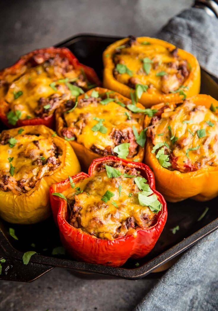 Stuffed Peppers With Ground Beef Cooked On The Grill.jpg