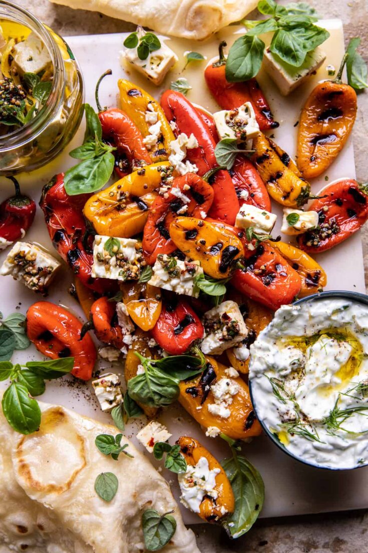Charred Peppers With Marinated Feta And Tzatziki 6 Of 7.jpg