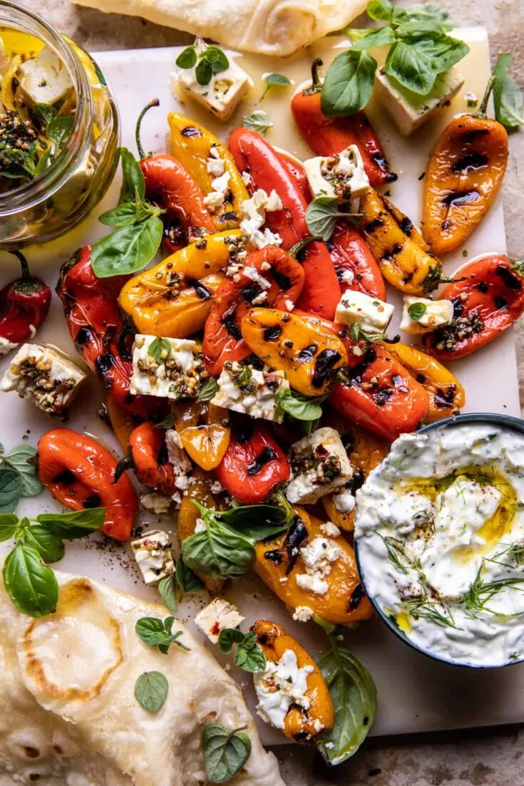 Charred Peppers With Marinated Feta And Tzatziki 6 Of 7.jpg
