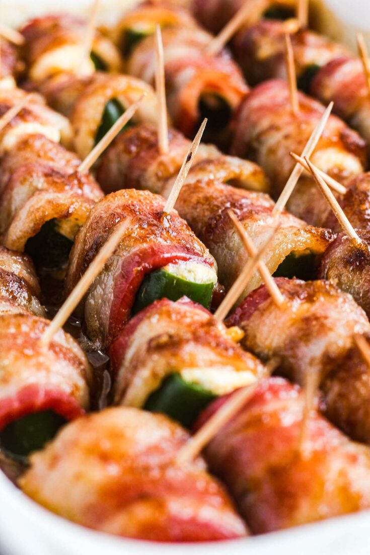 Close Up Of Sweet And Spicy Jalapeno Poppers With Toothpicks.jpg